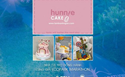 hunnie CAKE: NHÀ TÀI TRỢ ĐỒNG HÀNH CÙNG GIẢI ECOPARK MARATHON