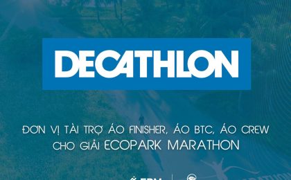 DECATHLON: ĐƠN VỊ TÀI TRỢ ÁO FINISHER, ÁO BTC, ÁO CREW CHO GIẢI ECOPARK RUN 2023